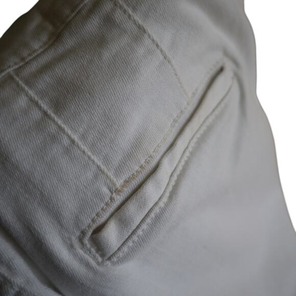 Anthropologie Pilcro Womens High Rise Denim Legging Jeans Size 27 White Crop - Picture 8 of 16